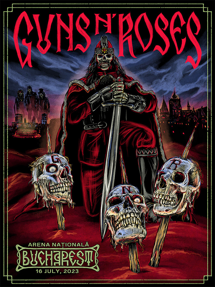 LITHORATI - Guns N' Roses - Lithograph Database - Romania - Bucharest